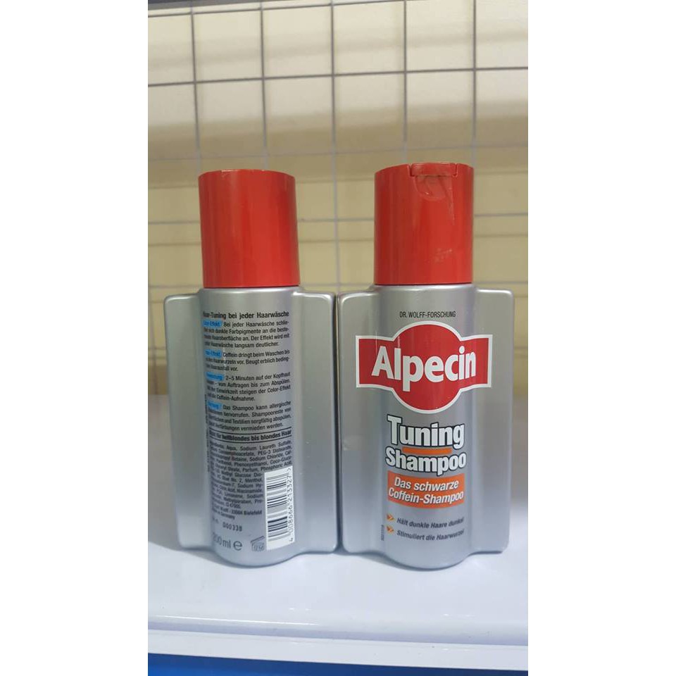 (CHÍNH HÃNG ) ( HÀNG ĐỨC XÁCH TAY BILL)DẦU GỘI ALPECIN TUNING SHAMPOO LÀM ĐEN VÀ CHỐNG RỤNG TÓC