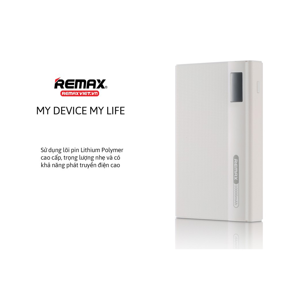 Pin Sạc Dự Phòng Remax RPP-53 10000MAH REMAX LINON PRO- Bảo Hành Toàn Quốc.