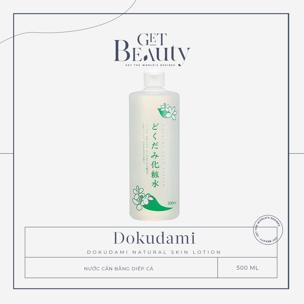 TONER DIẾP CÁ DOKUDAMI NATURAL SKIN LOTION GIẢM MỤN VÀ SE KHÍT LỖ CHÂN LÔNG 500ML