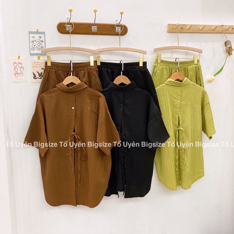 Bộ Đũi Gân Xẻ Lưng Hotrend Loại 1 #88