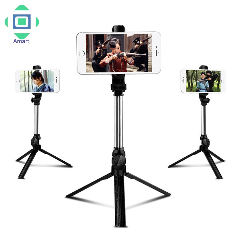 Gậy selfie tripod Bluetooth hợp kim nhôm thu gọn cho điện thoại