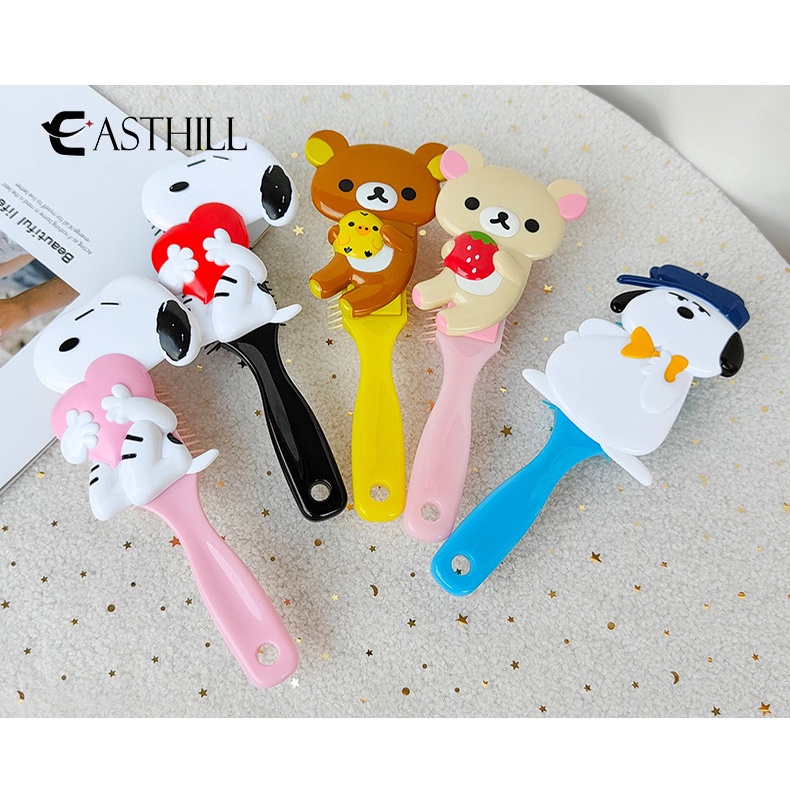 Lược Túi Khí Mát Xa Hình Công Chúa Kuromi Kirby Cinnamoroll Purin Dễ Thương Làm Quà Tặng Cho Bé