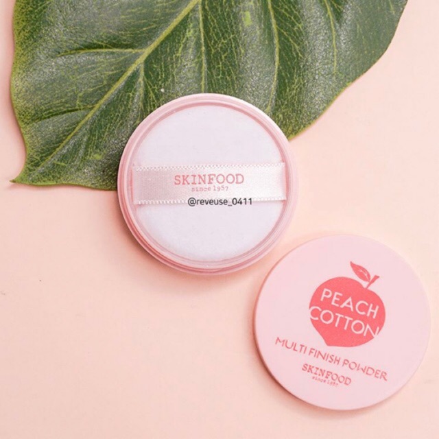 Phấn phủ Skinfood Peach cotton multi finish powder