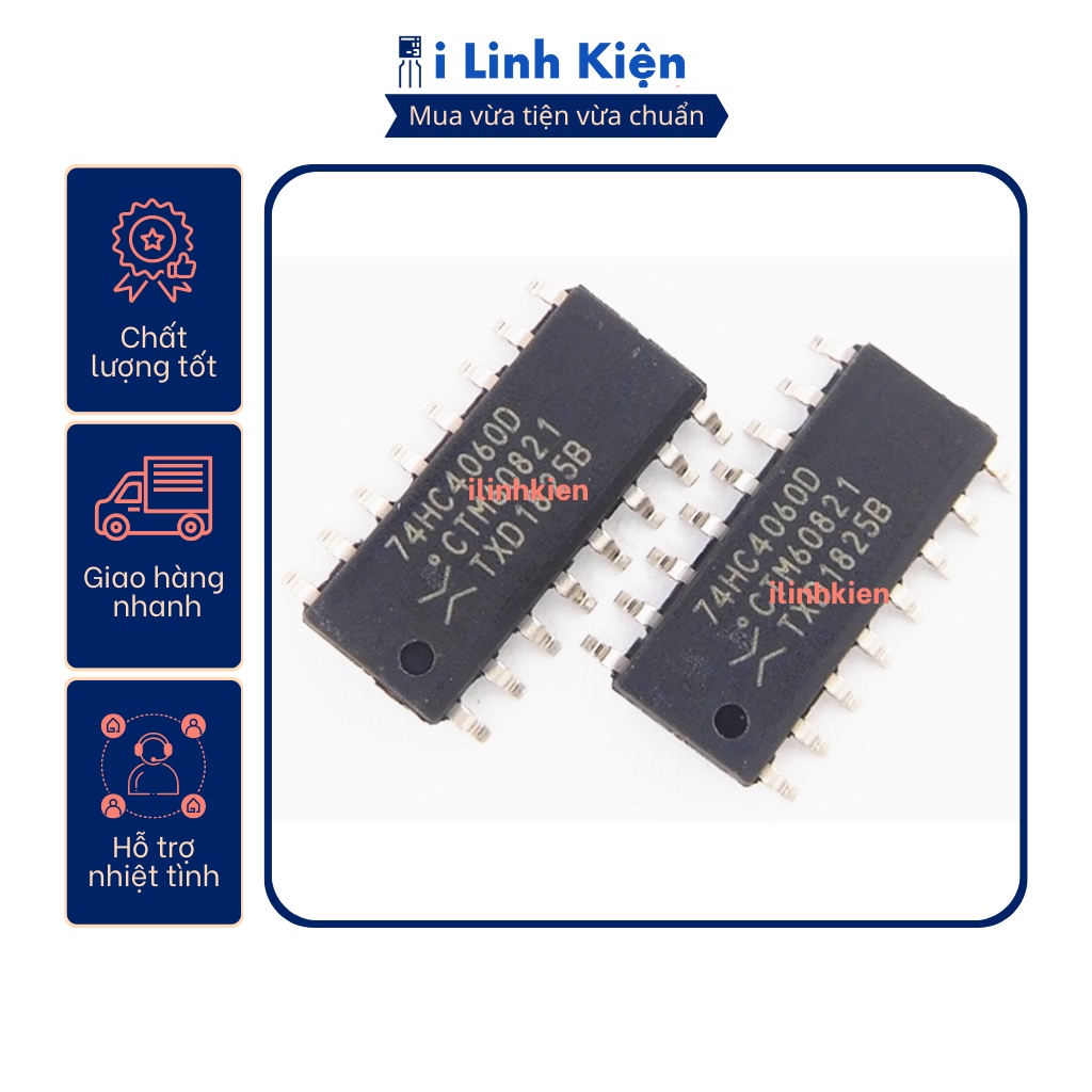 Ic chức năng 74HC4060 SOP-16 3.9mm chính hãng NXP chất lượng tốt