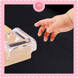 Bịt góc bàn cao cấp chống va đập mềm nhẹ đàn hồi bảo vệ an toàn cho bé - Loại vuông