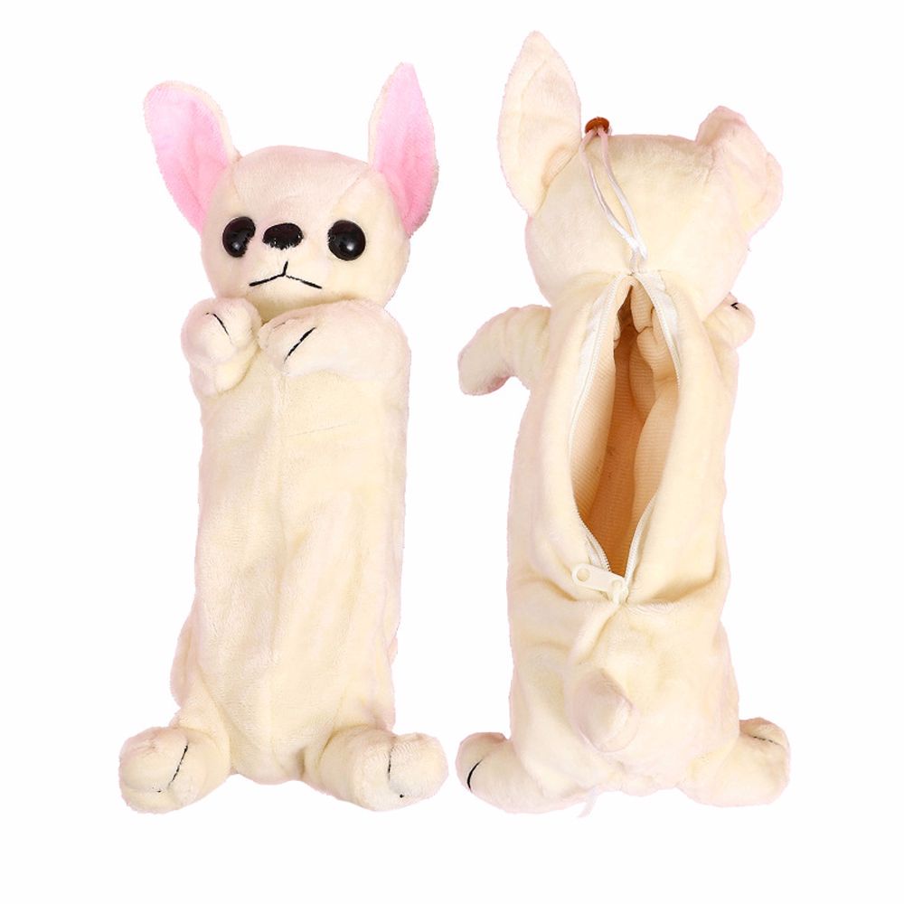 Túi Đựng Bút Hình Cún Nhồi Bông Dễ Thương Sáng Tạo Cho Học Sinh / Nhân Viên Văn Phòng