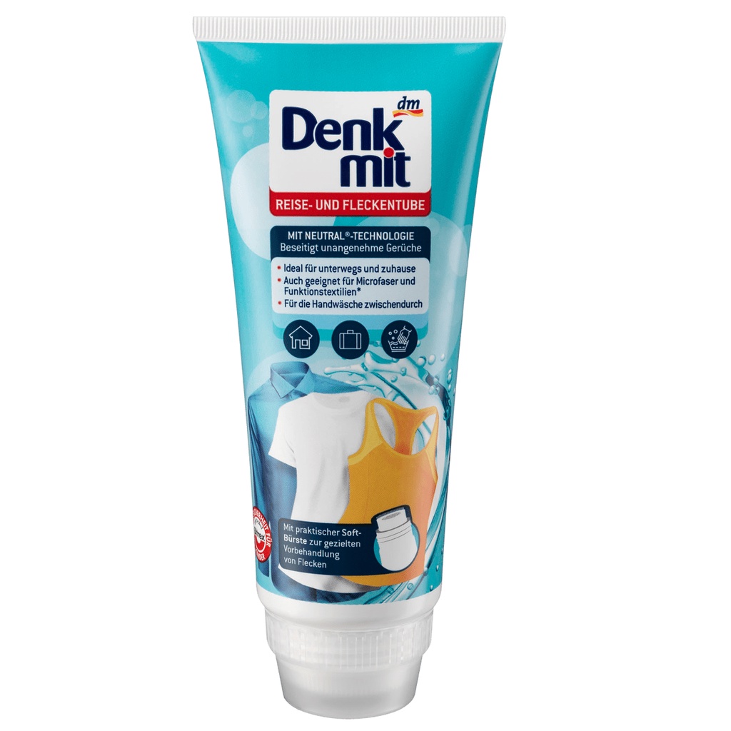 Denkmit - Tuýp kem tẩy vết bẩn quần áo tiện dụng khi du lịch, dã ngoại, dung tích 200 ml
