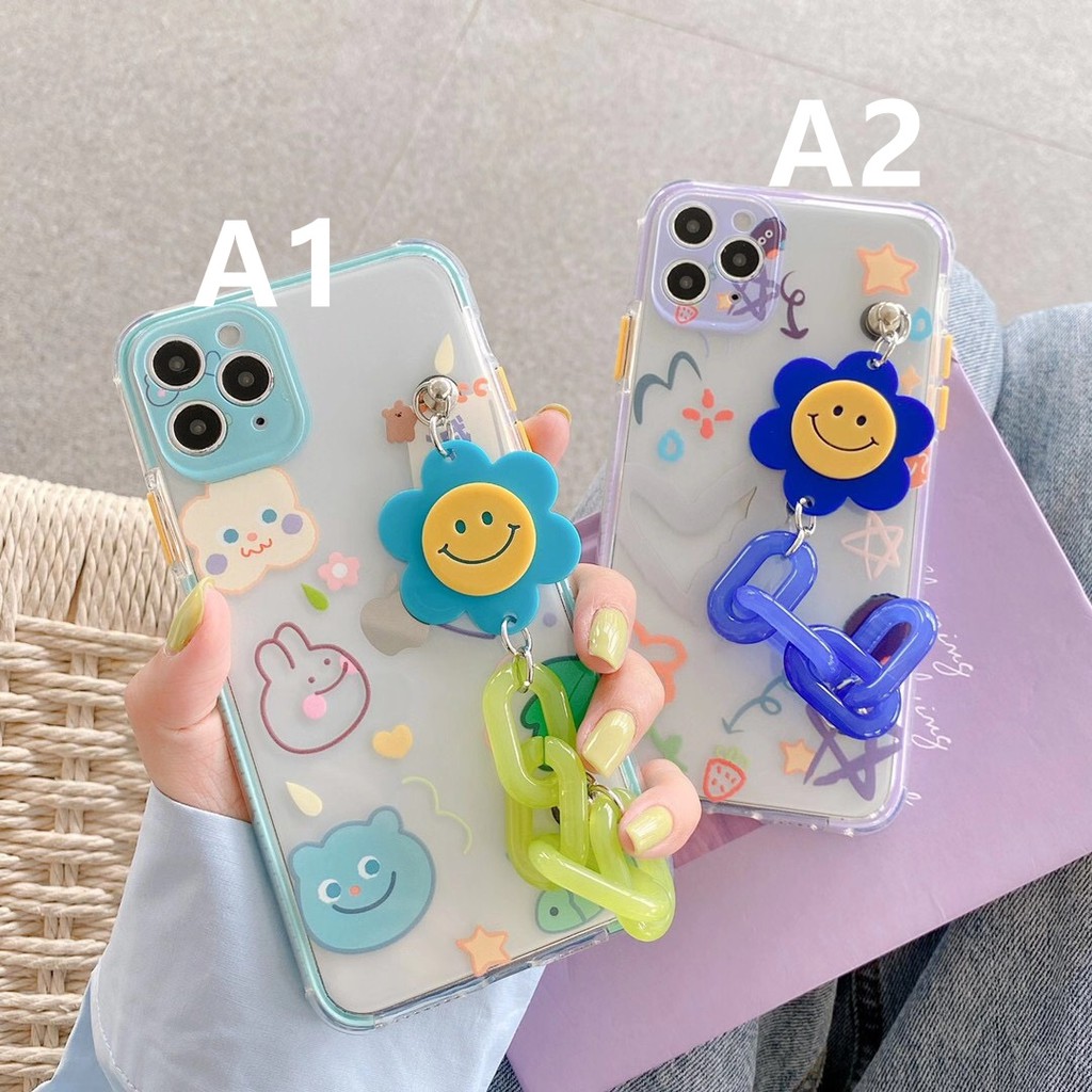 Sunny Colorful zoo Animals Cute For iPhone 11 Pro Max XR XS Max 7S 8 7 Plus Shockproof Soft TPU Silicone Clear Cover