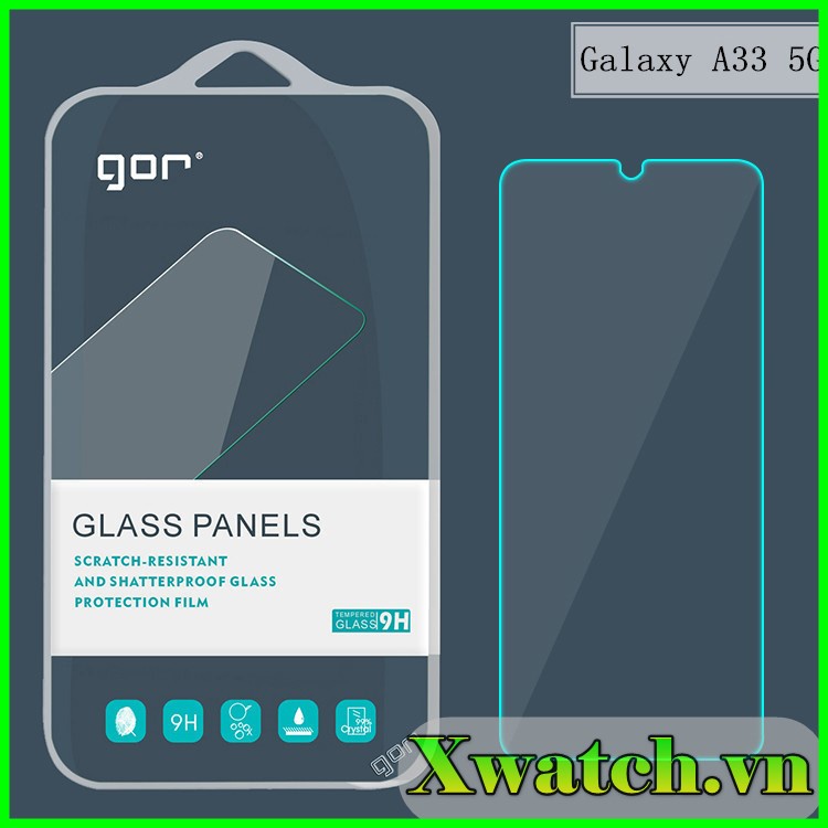 Bộ 2 Kính Cường lực  màn hình Gor Samsung Galaxy A03 A03 Core A23 A13 A33 A53  A50 A50s A02s/A03s A20 A20s trong suốt