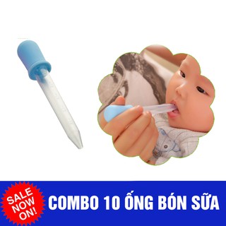 Combo 10 ống bón sữa cho bé lười ty.