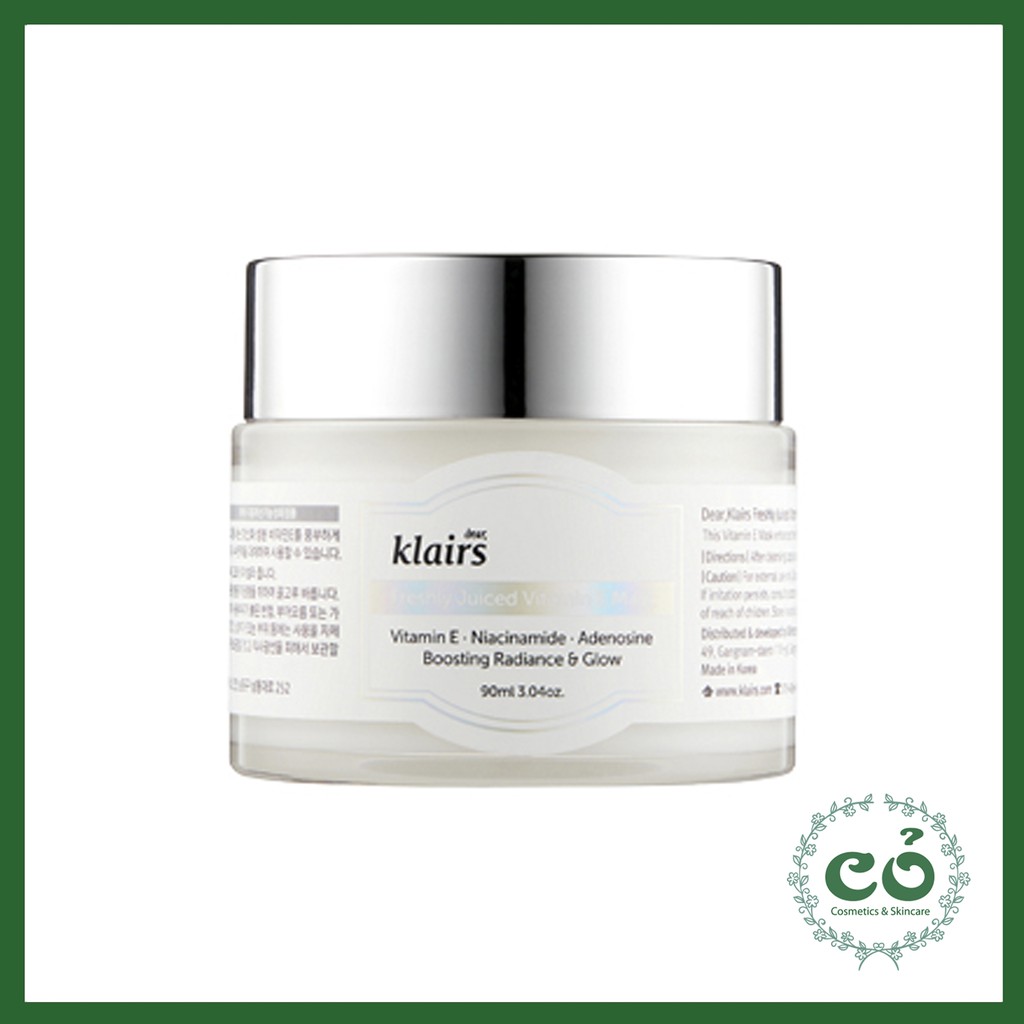 Kem Dưỡng Klairs Freshly Juiced Vitamin E Mask 90ml