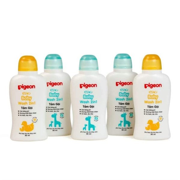 [Pigeon] Tắm gội Pigeon 2 in 1 hương dịu nhẹ cho bé 100ml ( Chọn mùi ngẫu nhiên)