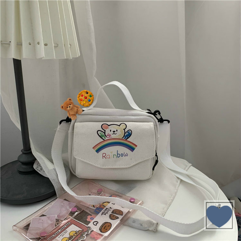 Túi đeo canvas thời trang hàn quốc nhật bản dễ thương xinh xắn | BigBuy360 - bigbuy360.vn