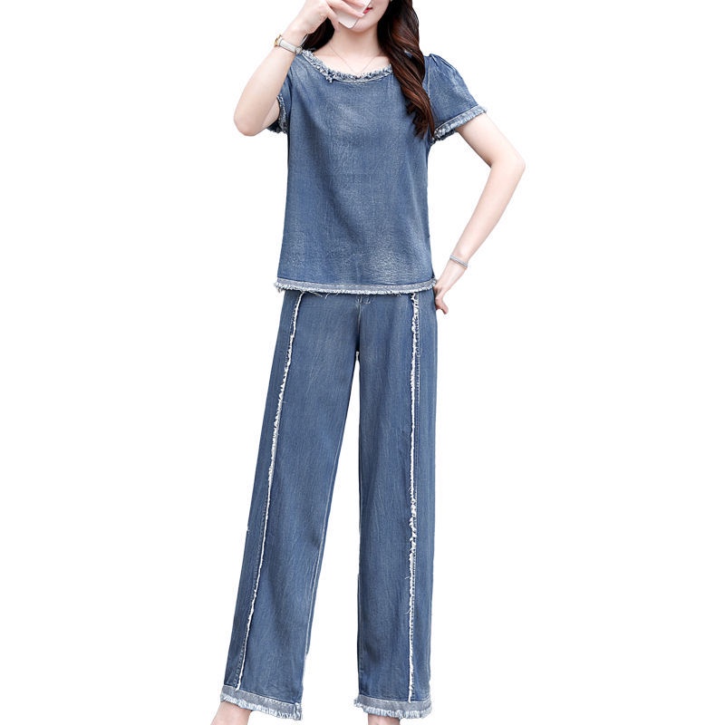 Bộ Đồ Denim Dáng Rộng Phong Cách Thời Trang Hàn Quốc Mới 2022