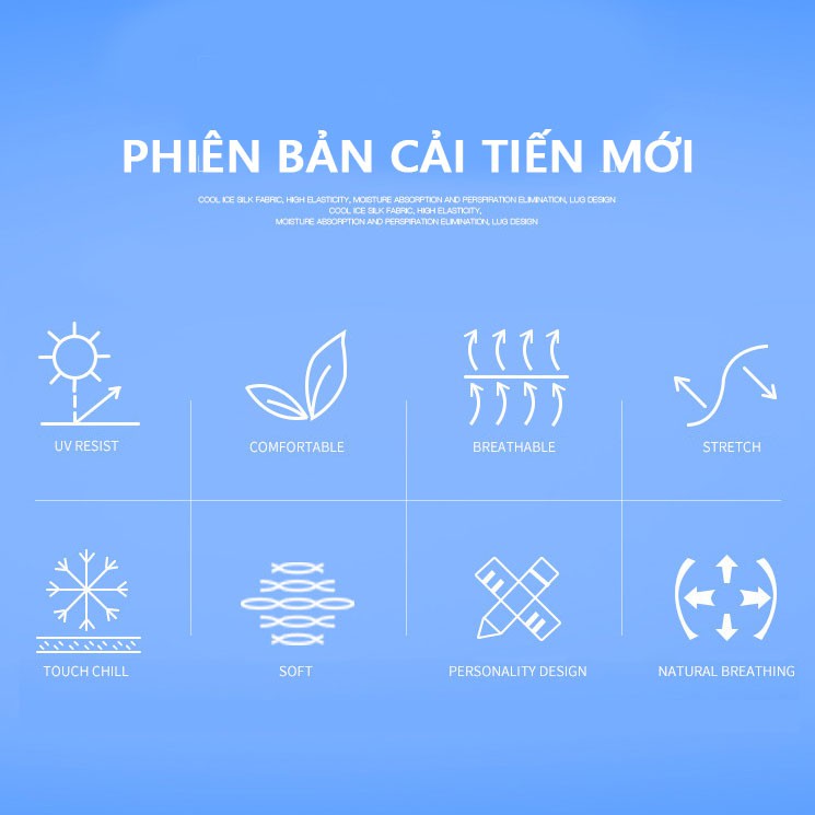 Găng Tay chống nắng xỏ Ngón Rhino S102 chống Tia UV Cao Cấp UPF50+