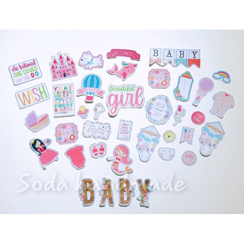 Die cut cho bé - Sweet baby girl❤️