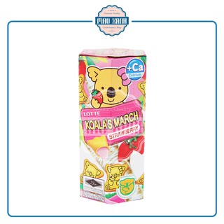 Combo 6 Hộp Bánh Gấu Lotte Nhân Kem Dâu Koala's March (Hộp 37g)