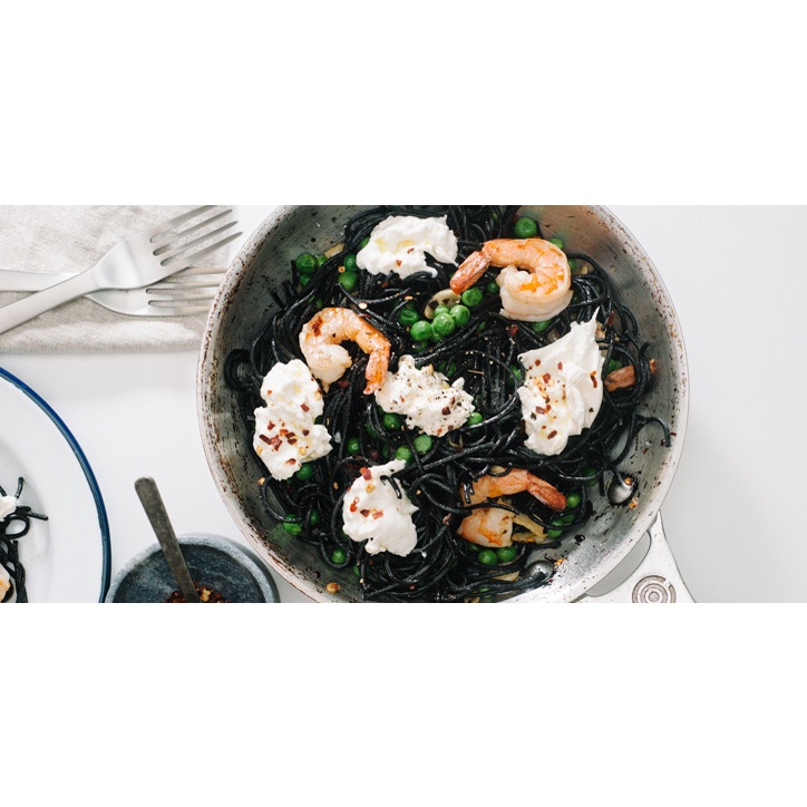 [500g] MÌ SPAGHETTI MỰC ĐEN [Italia] CASA RINALDI Pasta Black Squid Ink (nvt-hk)
