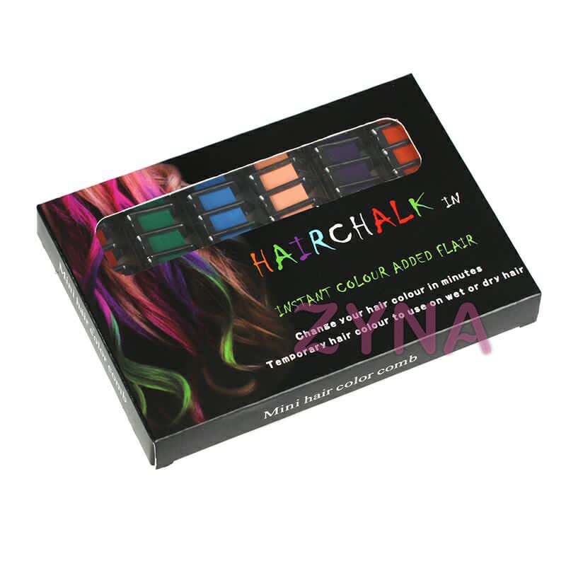 Ready Stock Temporary Hair Chalk Hair Color Comb Dye Salon Party Fans Cosplay Tool &VN