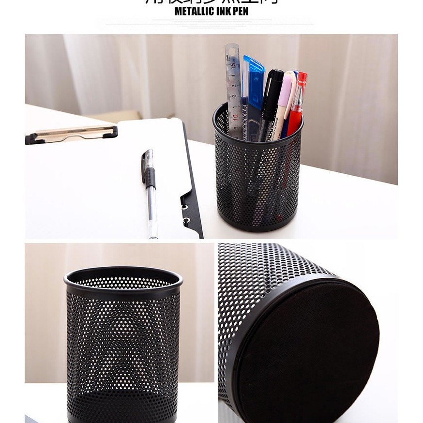 Ready stock_Delivery Round Pen Barrel Office Stationery Supplies Student Combination Creative Fashion Korean Version Of