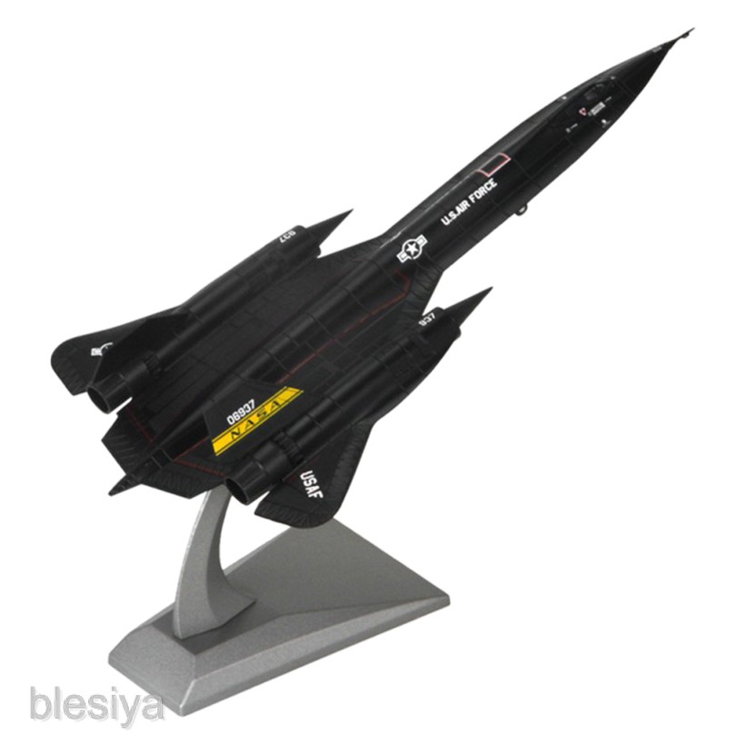 Đồ chơi mô hình máy bay chiến đấu SR-71A Blackbird tỉ lệ 1:144 bằng hợp kim