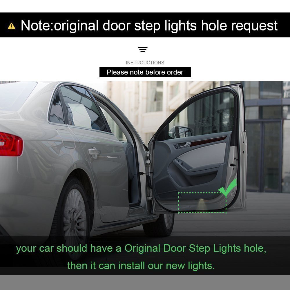 Bộ 2 Đèn Led Logo Gắn Cửa Xe Hơi Honda Accord 2003-2013 Crosstour 2010-2013 Chất Lượng Cao