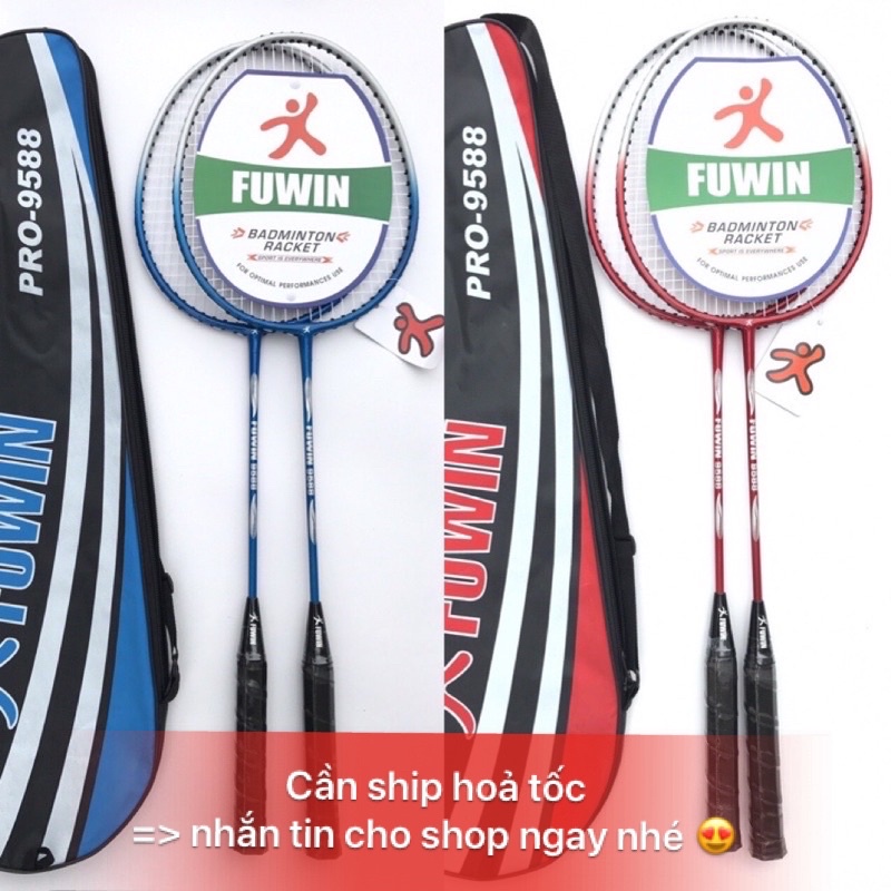 Cặp vợt cầu lông FUWIN 9588 (khung sắt)