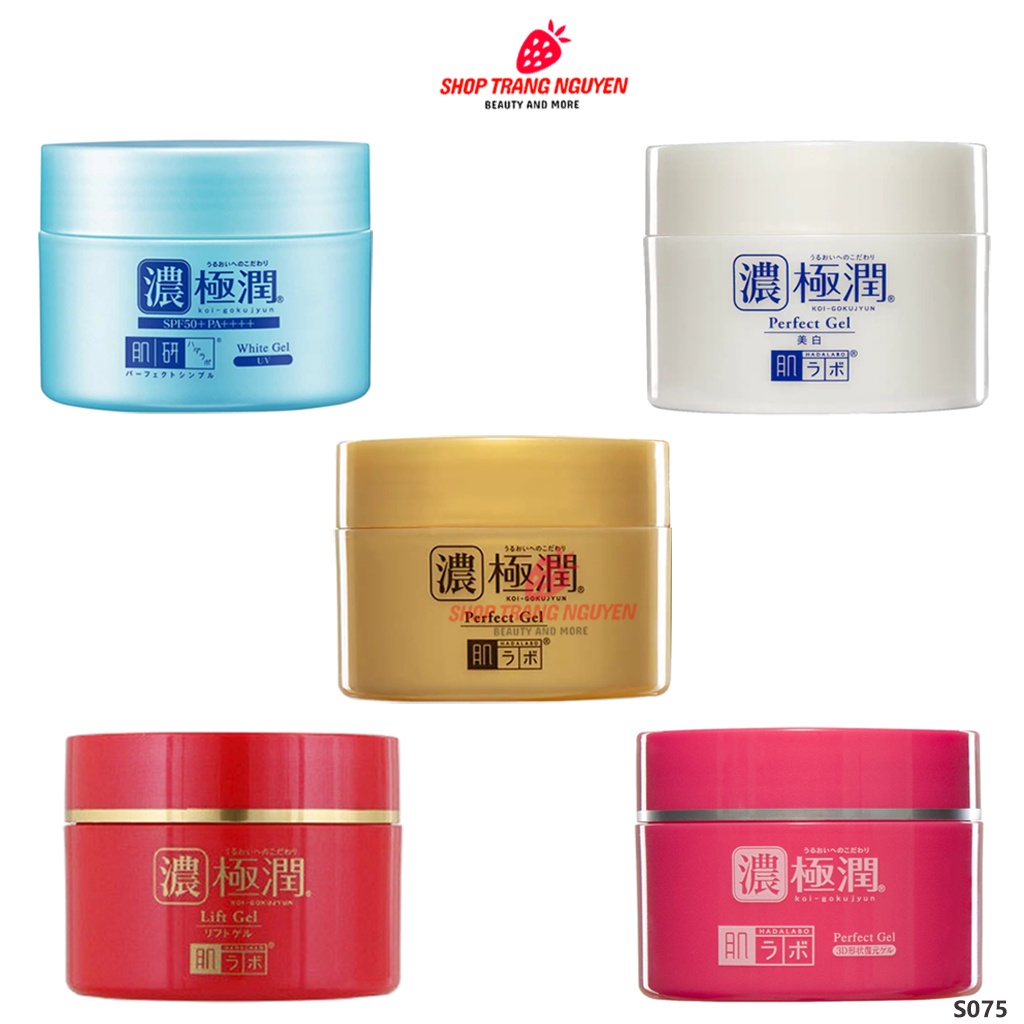 Kem dưỡng da Hada Labo Koi-Gokujyun 5 in 1 Whitening/ 3D/Moisturizing Perfect Gel 100g