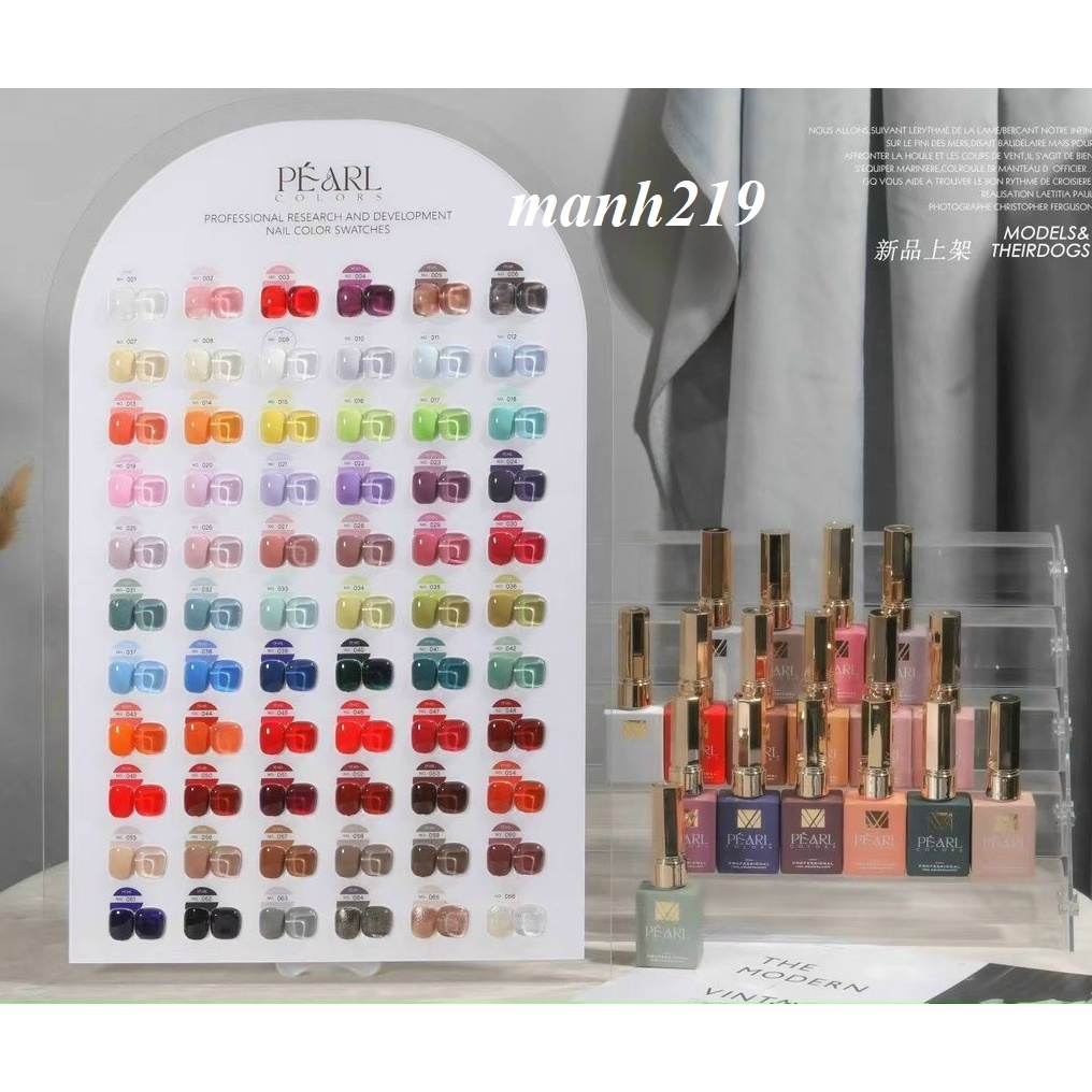 Set sơn gel 66 màu PEARL , sơn gel [ Tặng BASE, TOP, BẢNG MÀU ]