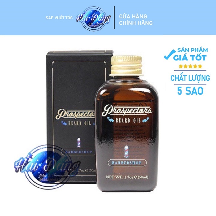 [ Chính Hãng USA ] Tinh dầu dưỡng râu Prospectors Barbershop Beard Oil