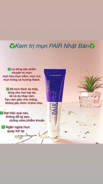 Kem giảm mụn Pair Acne 24g [ Chuẩn Nhật ]