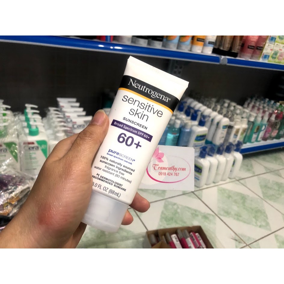 Kem chống nắng neutrogena dành cho da nhạy cảm