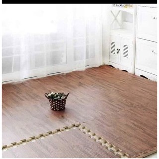 Combo 6 miếng thảm xốp vân gỗ 60x60