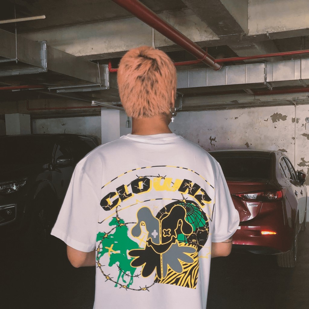 Áo thun tay lỡ loacl brand Clownz Wildlife unisex form rộng, chất cotton | BigBuy360 - bigbuy360.vn