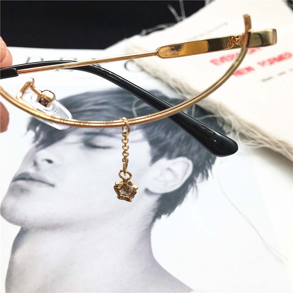 Mắt Kính Gọng Nửa Hình Giọt Nước Thời Trang Cho Nữ