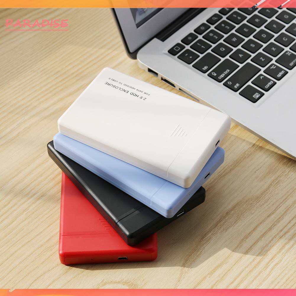 Paradise1 2.5 Inch USB2.0 SATA Hard Disk Drive Box External HDD Enclosure Tool Free