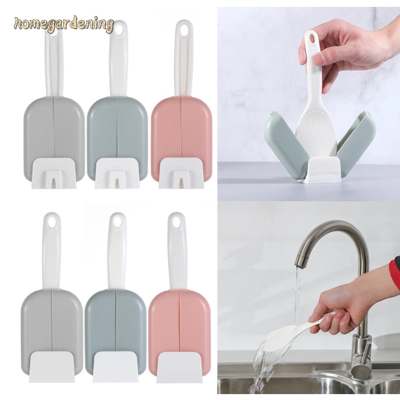 Giá đỡ thìa xới cơm chống dính tự động đóng mở