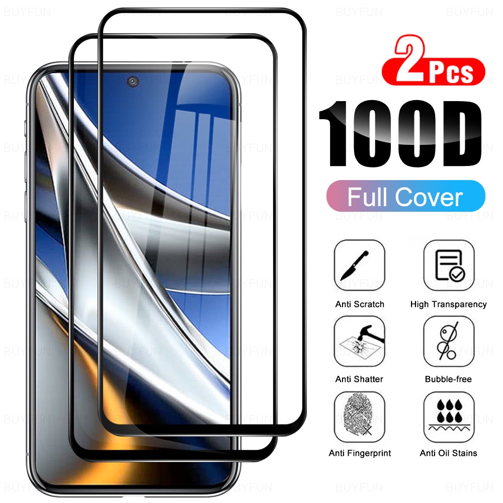 Set 2 Kính Cường Lực Bảo Vệ Màn Hình Điện Thoại Dành Cho Poco X4 Pro 5G X4 X3nfc X3pro X3 gt F3 Poco M4 M3 Pro 5G