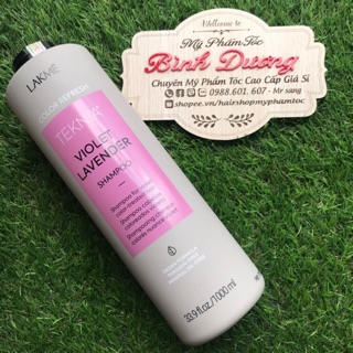 Dầu gội bổ sung hạt màu tím LAKME TEKNIA VIOLET LAVENDER 1000ml (2026)