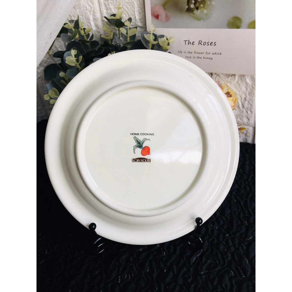 GỐM NHẬT - ĐĨA HÌNH RAU CỦ QUẢ XINH XẮN