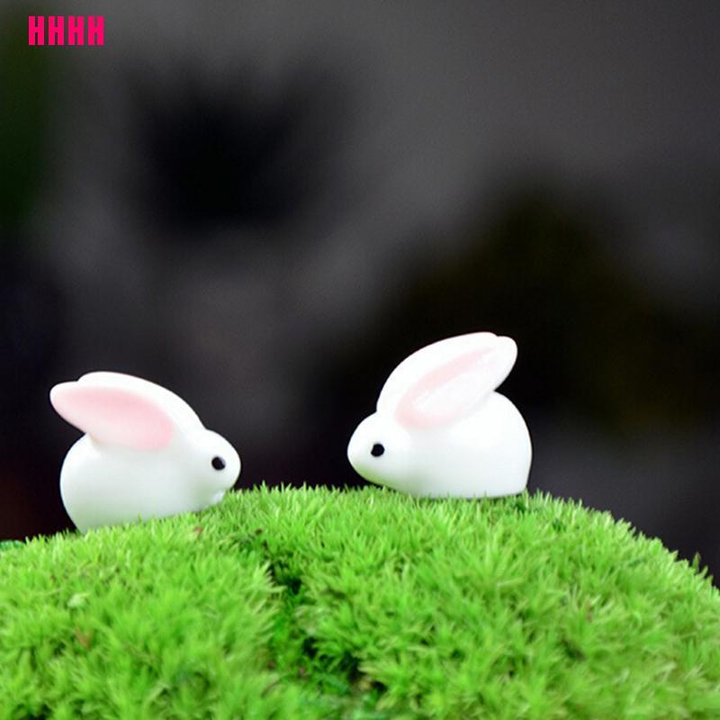 Mô Hình Thỏ Mini Bằng Nhựa Resin Trang Trí Phong Cảnh Diy