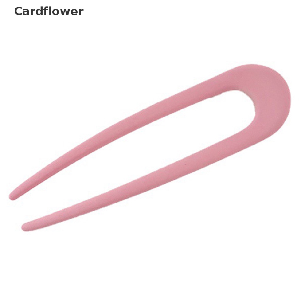 1 Kẹp Tóc Nhựa Hình Chữ U Màu Trơn Thời Trang Cho Nữ