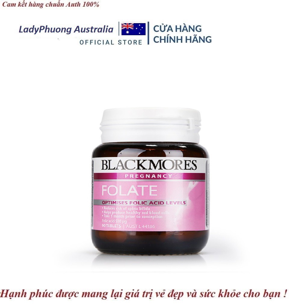 Viên Uống Blackmores Folate cho bà bầu, 90 viên [Hàng St Chemist]