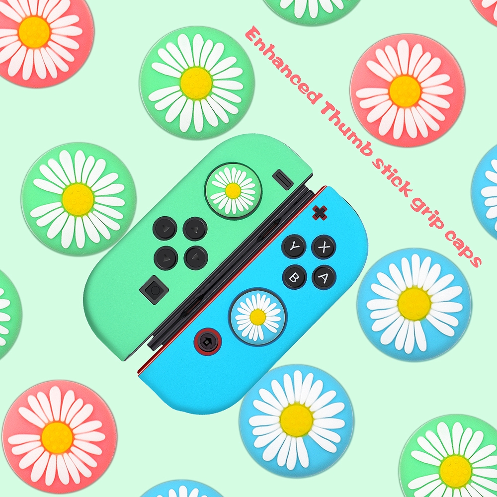 Vỏ Bọc Nút Điều Khiển Chơi Game Nintendo Switch / Lite Joy Conmb Bằng Cao Su Mềm Hình Quả Chanh