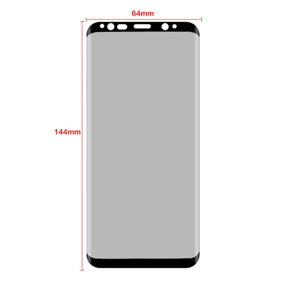 Kính cường lực cong 3D che phủ toàn diện chống nhìn trộm bảo vệ màn hình cho Samsung Galaxy S8 S9 S8 Plus S9 Plus Note 8 Note 9