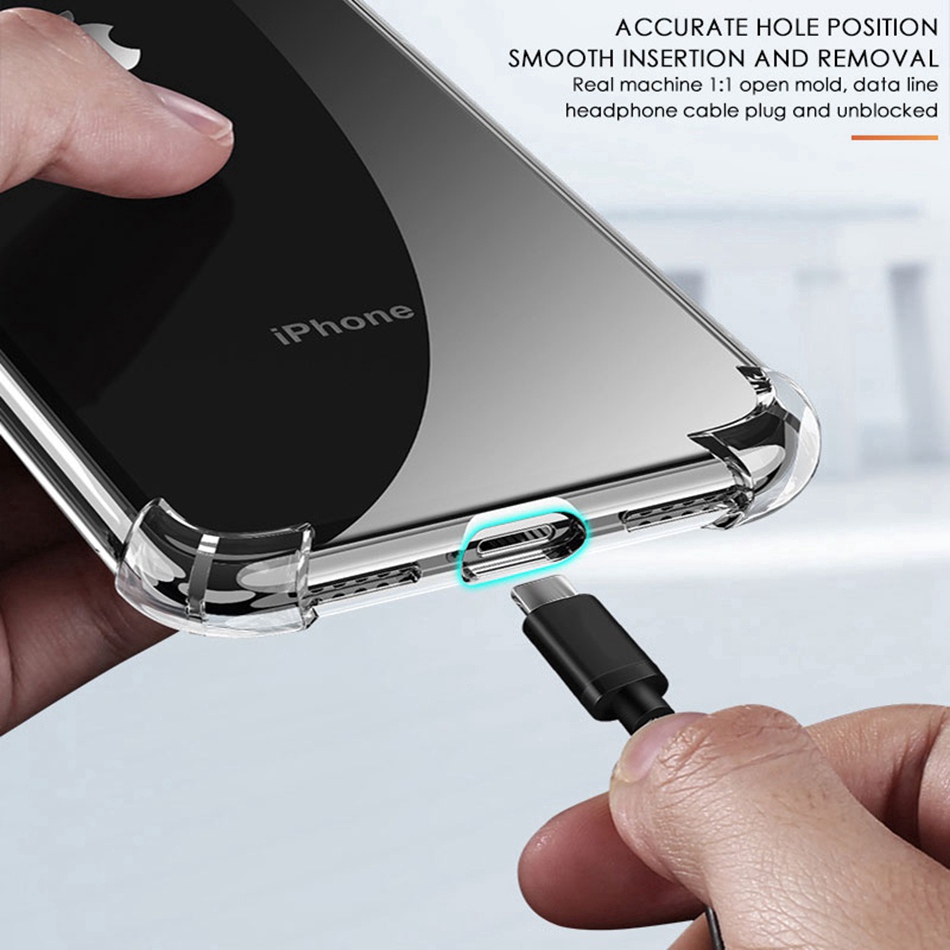 Ốp điện thoại silicon mềm trong suốt chống va đập cho iPhone se 2020 11 12 pro max mini xs xr x 8 7 6 6s plus | BigBuy360 - bigbuy360.vn