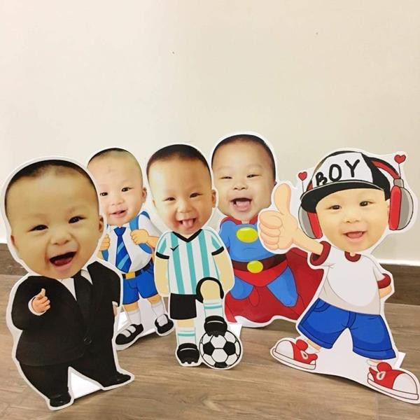 CHIBI BÉ TRAI - GỬI THIẾT KẾ CHO KHÁCH XEM TRƯỚC KHI IN - Nhiều mẫu - Chibi cho bé dựng bàn