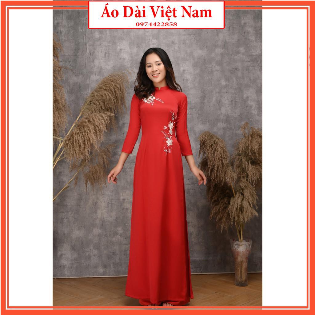 ✈🌸FREESHIP🌸✈ ÁO DÀI THÊU THỦ CÔNG / ÁO DÀI TÂY THI _ MÃ TT13
