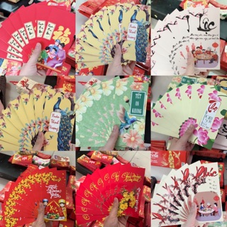 [ hàng chụp] combo 10 bao lixi tết khổ lớn
