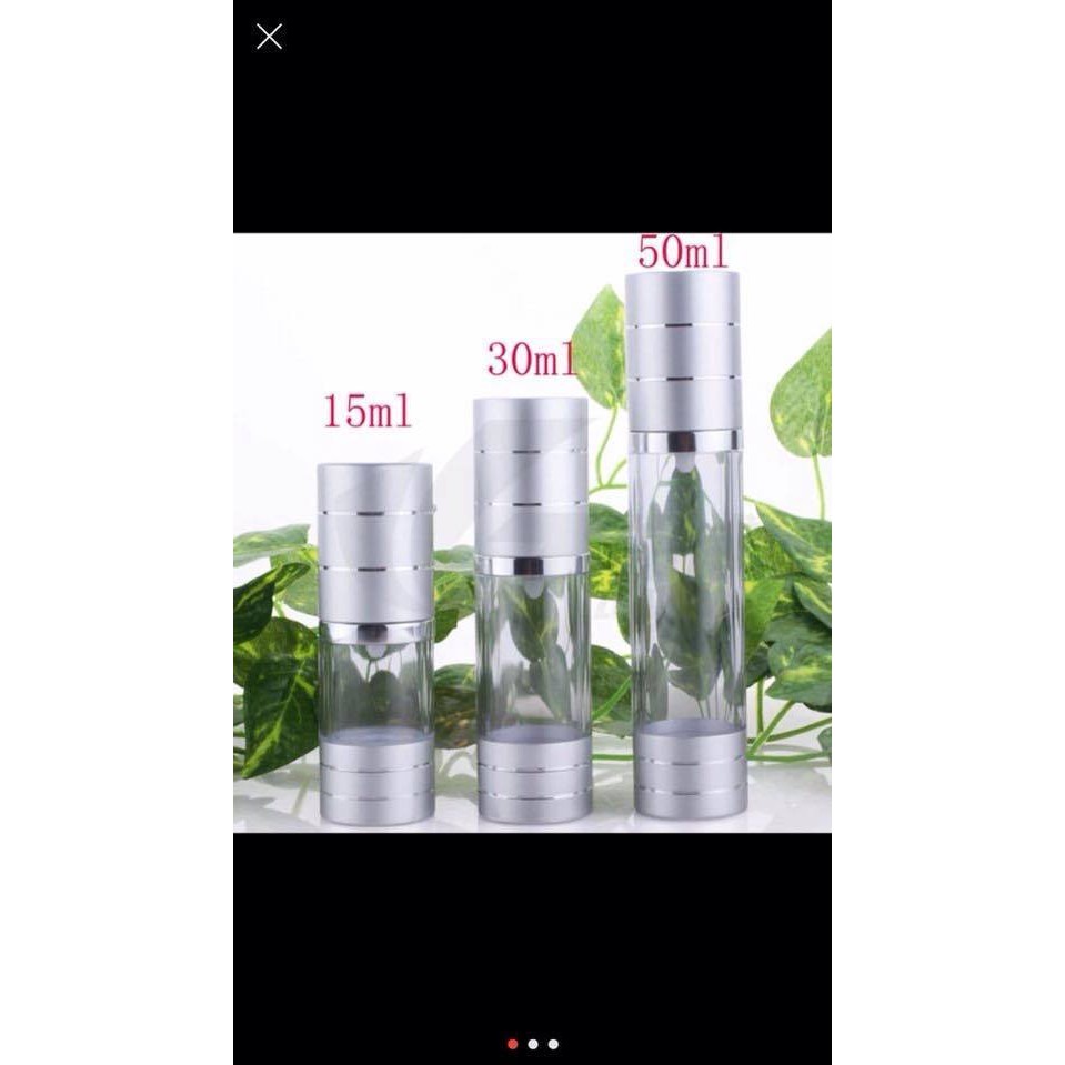 Chai hút chân không đựng serum, mỹ phẩm 30ml